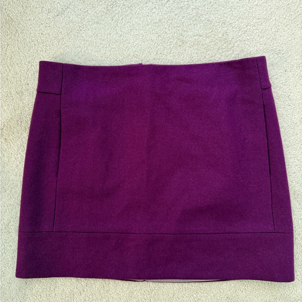 Purple J Crew Wool Skirt - Size 4